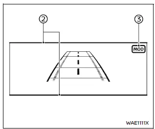 Nissan Armada MOD system rear wide detection example
