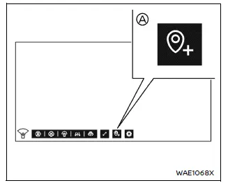 Nissan Armada saved camera location feature activation interface