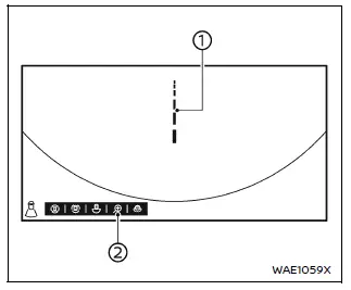 Nissan Armada invisible hood view activation interface touchscreen