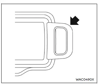 Nissan Armada card holder slot for parking or access cards