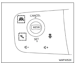 Nissan Armada steering wheel and dual antenna setup for ProPILOT Assist 2.1