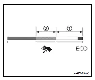 Nissan Armada ECO drive report tire pressure advice display