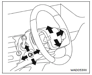 Nissan Armada power steering wheel adjustment control switch