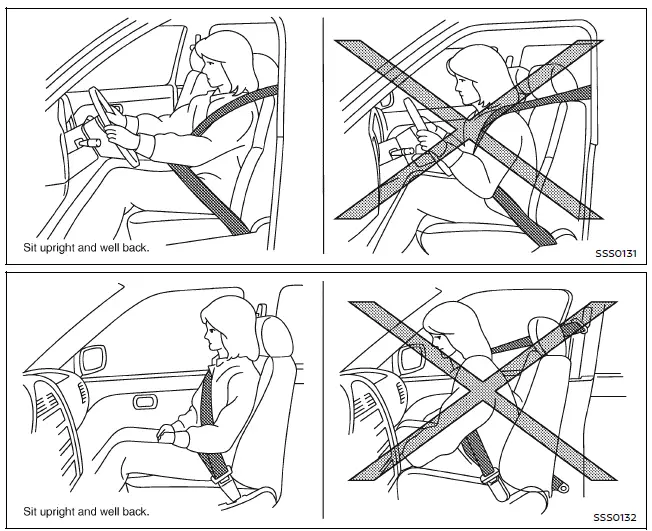Nissan Armada airbag system overview and warning light indicator