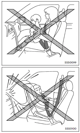 Nissan Armada unsafe child seating position airbag hazard