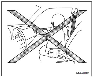 Nissan Armada dangerous seating posture with airbag deployment risk