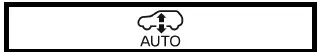Nissan Armada AUTO air suspension mode indicator on display