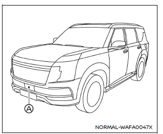 Nissan Armada front radar sensor maintenance example