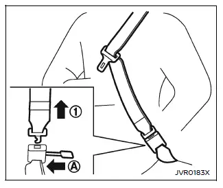 Nissan Armada three point seat belt correct wearing position