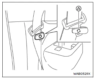 Nissan Armada shoulder belt height adjustment control