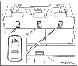 Nissan Armada top tether anchor placement third row seat