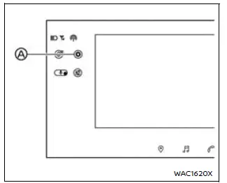 Nissan Armada touchscreen display main interface example