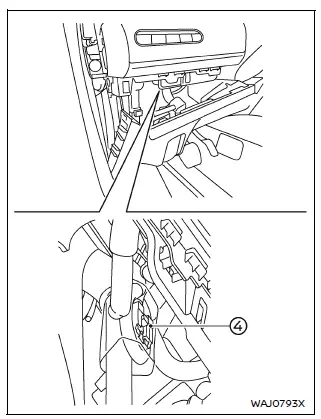 Nissan Armada wiring harness access for trailer brake controller
