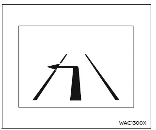 Nissan Armada navigation route guidance display on instrument cluster