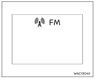 Nissan Armada audio system information display on instrument cluster