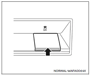 Nissan Armada vehicle dynamic control off switch on dashboard
