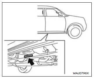 Nissan Armada chassis number stamped location