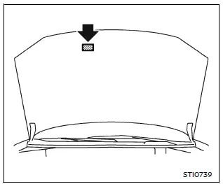 Nissan Armada air conditioning system specification label