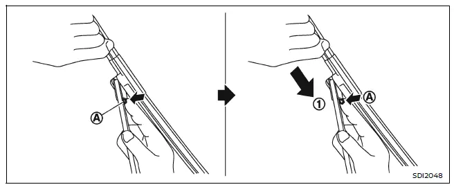Nissan Armada windshield wiper blade replacement steps