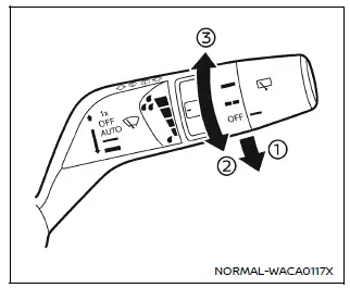 Nissan Armada rain sensing auto wiper sensor location on windshield
