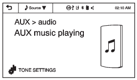 To play the music from the device, if the device is already connected: