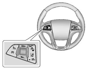 The Collision Alert control is on the steering wheel. Press COLLISION ALERT to