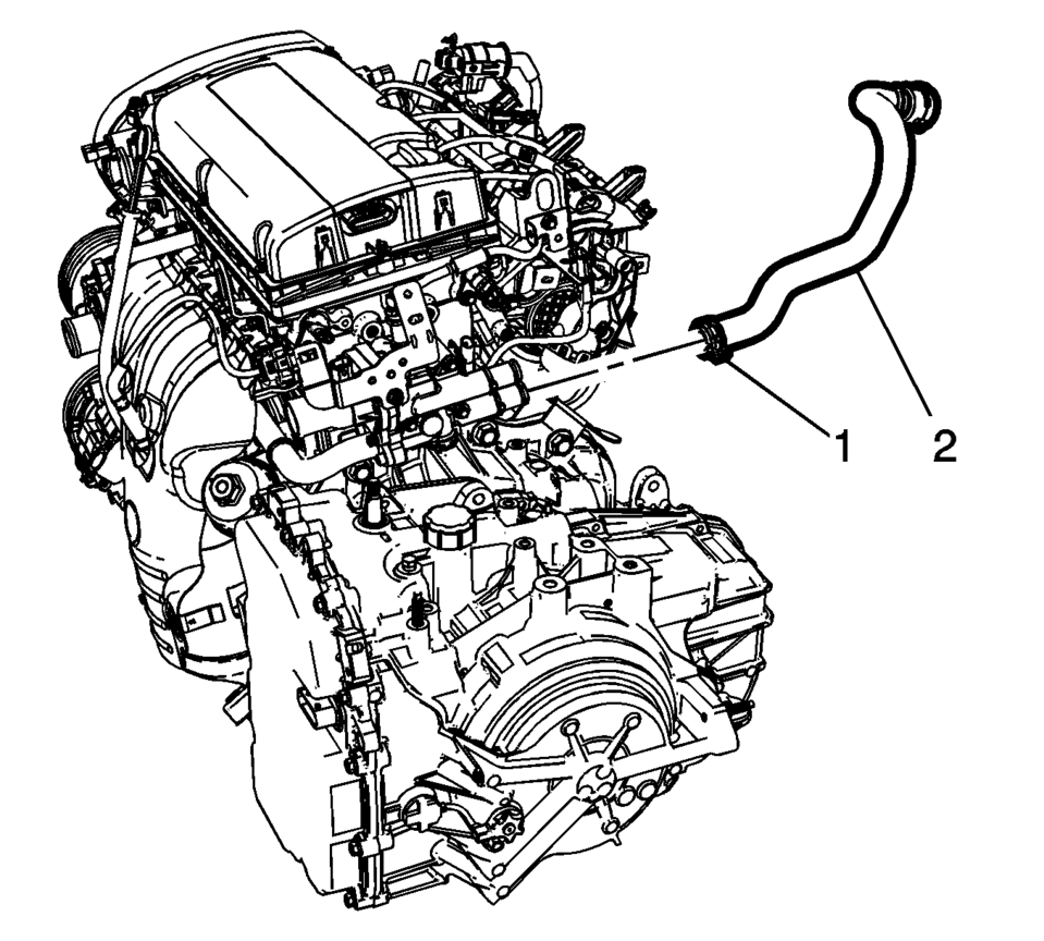 Install the heater outlet hose to the vehicle.
